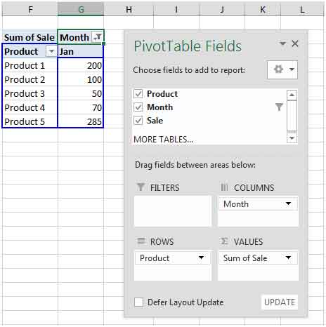 Get Pivot Table To Update Automatically Add