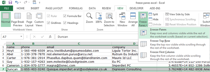 Freeze Panes To Lock The First Row Or Column In Excel 2016 For Mac Freeze Panes To Lock The First Row Or Column In Excel 2016 For Mac