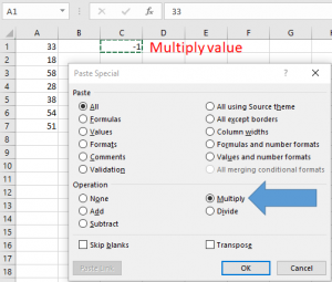 How to Multiply a Range by -1 in One Operation in Excel
