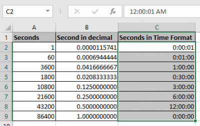 How to convert time to decimals in Excel