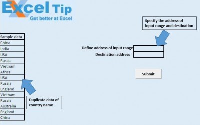 Return unique items using VBA in Microsoft Excel