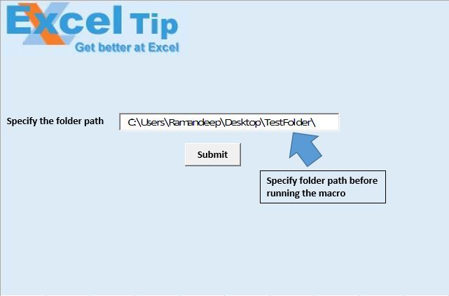 getopenfilename default file path in excel