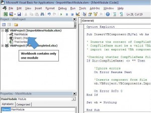 Import a module from a file using VBA in Microsoft Excel