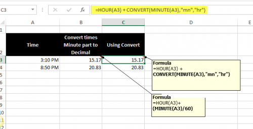 Converting Time to Decimal Values