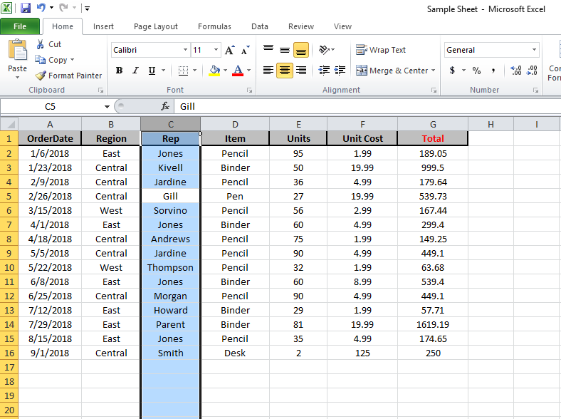 Create A Chart From Selected Range Of Cells In Excel