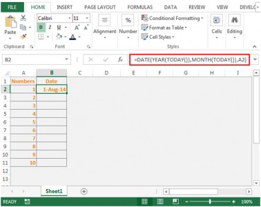 Entering Dates Quickly in Microsoft Excel 2010