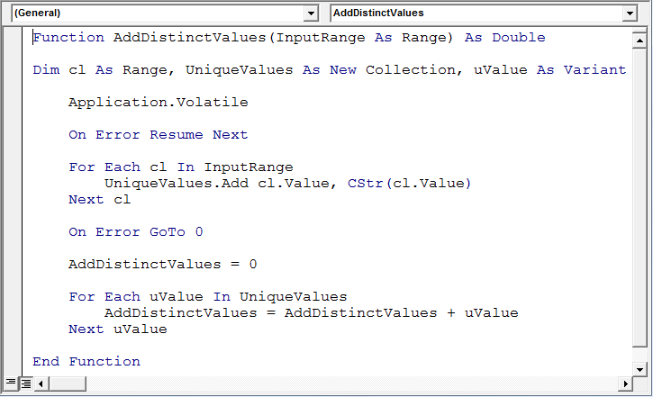 Add unique values using VBA in Microsoft Excel | Microsoft Excel Tips ...