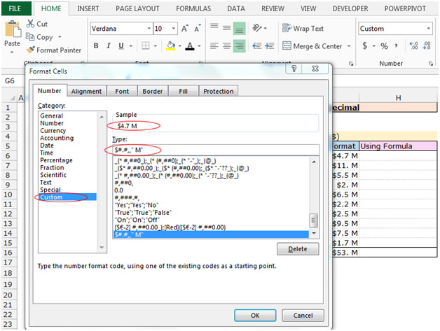 Excel Chart Number Format Millions