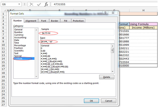 Excel Chart Number Format Millions