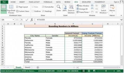 How to use Custom formatting in Excel