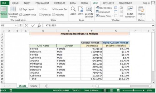 How to use Custom formatting in Excel
