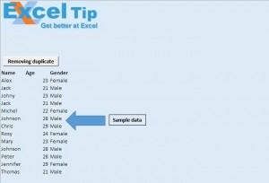 Delete duplicate records using VBA in Microsoft Excel