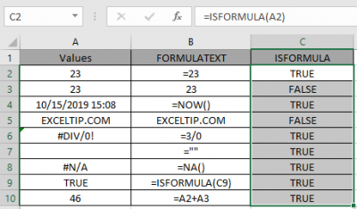 How to use the ISFORMULA Function in Microsoft Excel