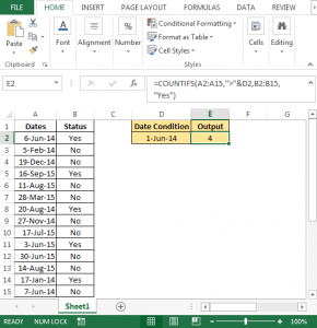 Counting Date Values by Specified Date Criteria