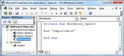 Pull data from a closed workbook