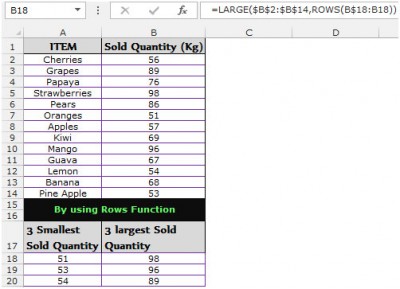 current row number excel formula