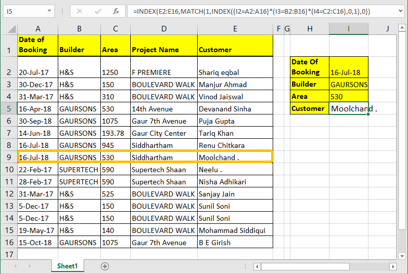 How to retrieve a price from a list that matches both category and item 