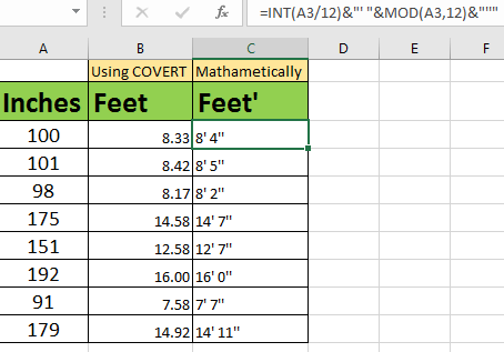 how to write 6 feet