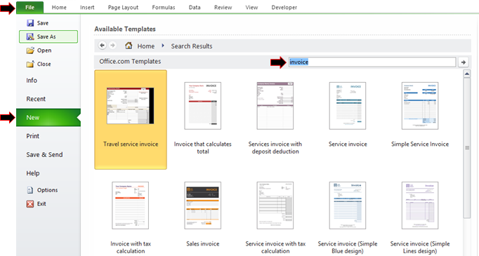 microsoft excel templates