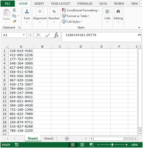 How to Generate Random Phone Numbers in Microsoft Excel 2010