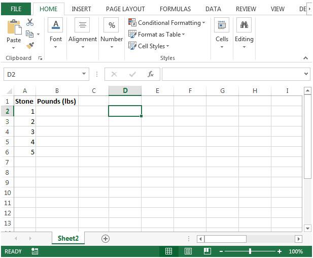 Weight Conversion Lbs To Stone Chart