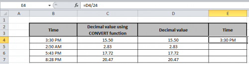 How to Convert Time to Decimal in Excel