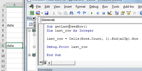 How To Find The Next Row in VBA Microsoft Excel 2010
