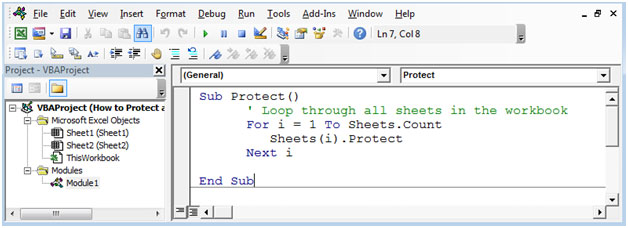 How to Protect/Unprotect all Worksheets with VBA in ...