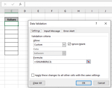 Custom Error Messages in Data Validation in Microsoft Excel 2010
