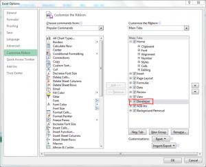 Add Developer Tab in Excel