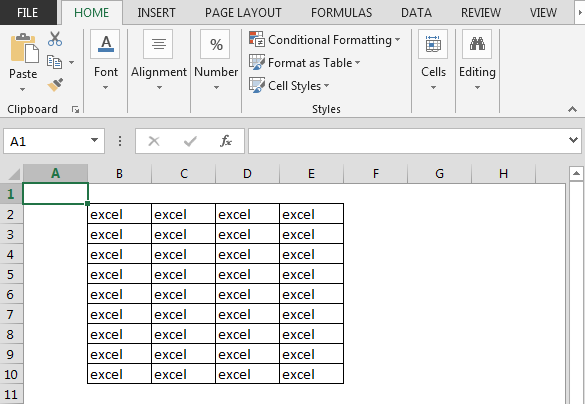 Background Interior Color In Vba