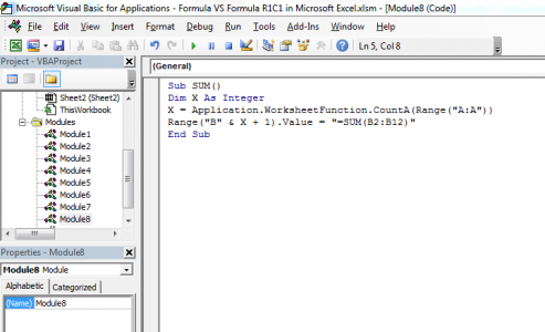 Formula VS Formula R1C1 in Microsoft Excel