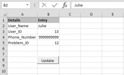 Update Sheets through VBA
