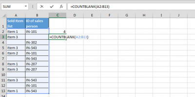 How to Count Blank and Non Blank Cells in Microsoft Excel