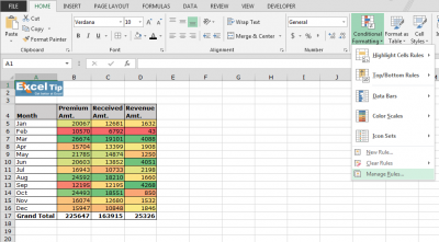How to use Color Scale in Conditional Formatting