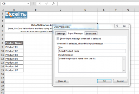 How to create Drop Down list with Data Validation in Excel