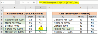 excel check if cell has specific text