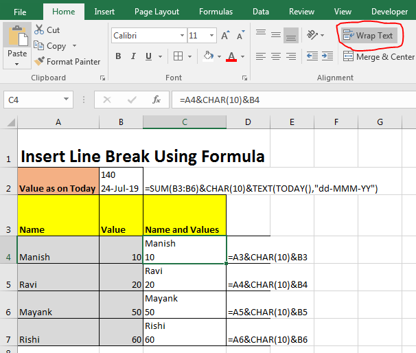 Alt excel