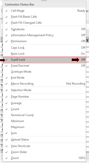 how to turn off scroll lock in windows 10