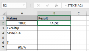 How to use the ISTEXT Function in Excel