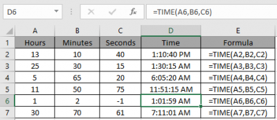 How to use the Excel TIME function