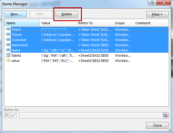 All About Excel Named Ranges Excel Range Name