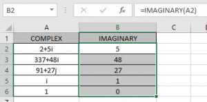 How to use the IMAGINARY Function in Excel