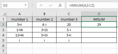 Test Insum How to use the IMSUM Function in Excel