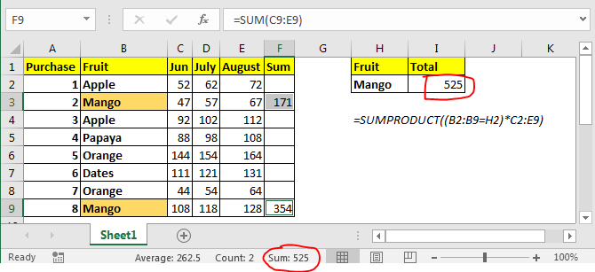 how to sum a column in excel with multiple conditions