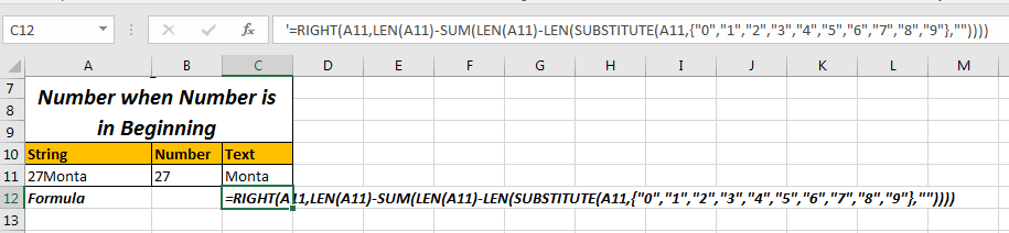 How To Split Numbers And Text From String In Excel