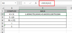 How to use the IMLN Function in Excel