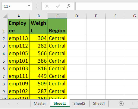 Consolidate Merge Multiple Worksheets Into One Master Sheet Using Vba