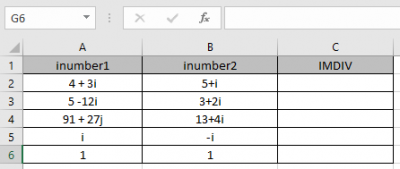 How to use the IMDIV Function in Excel
