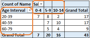 How to Group Data By Age Range in Excel